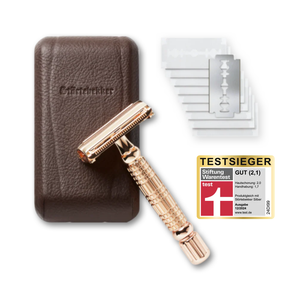 Rasierset - Rasierhobel 'Hamburg' Rosé - Gold - Image 5