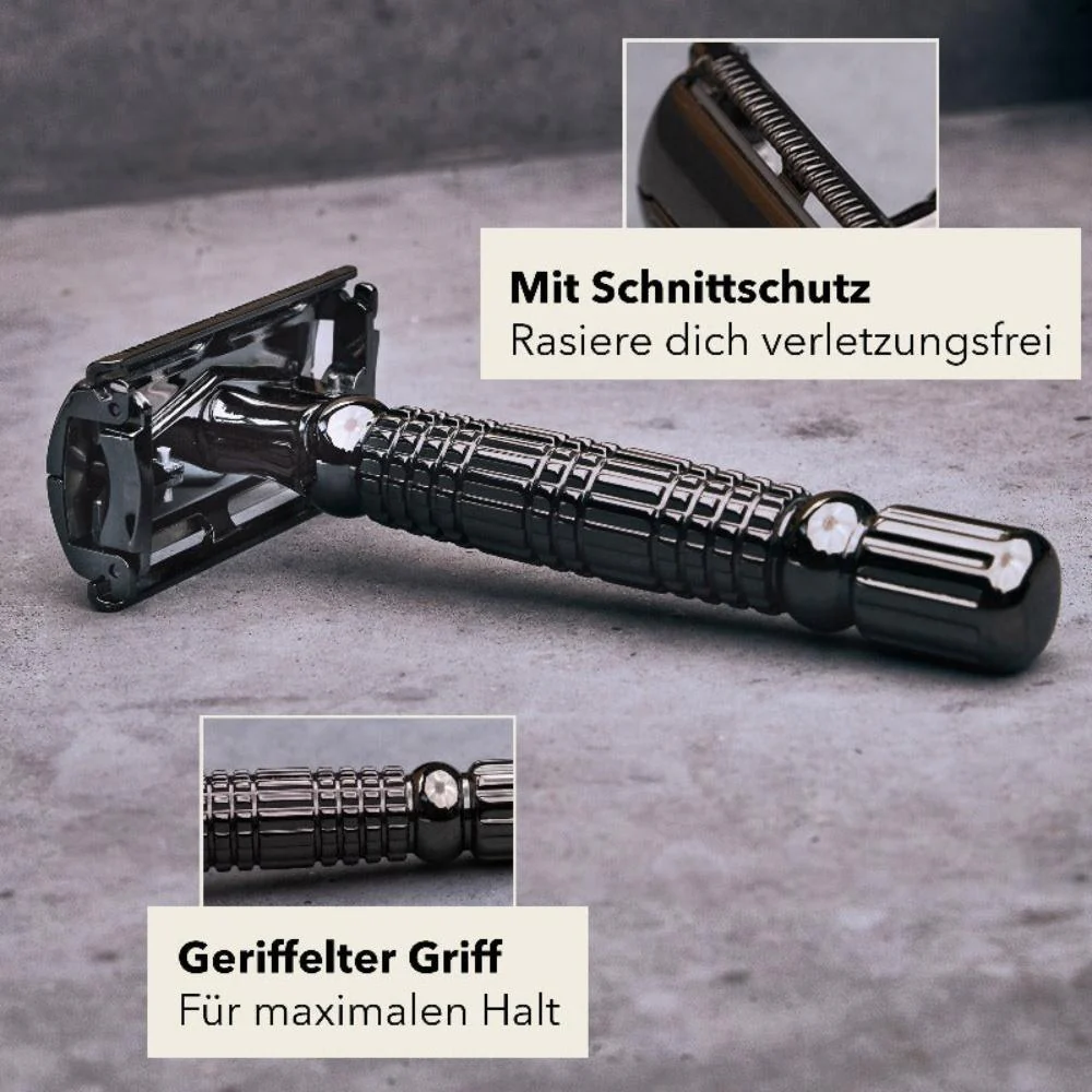 Rasierset - Rasierhobel 'Hamburg' Schwarz - Image 5
