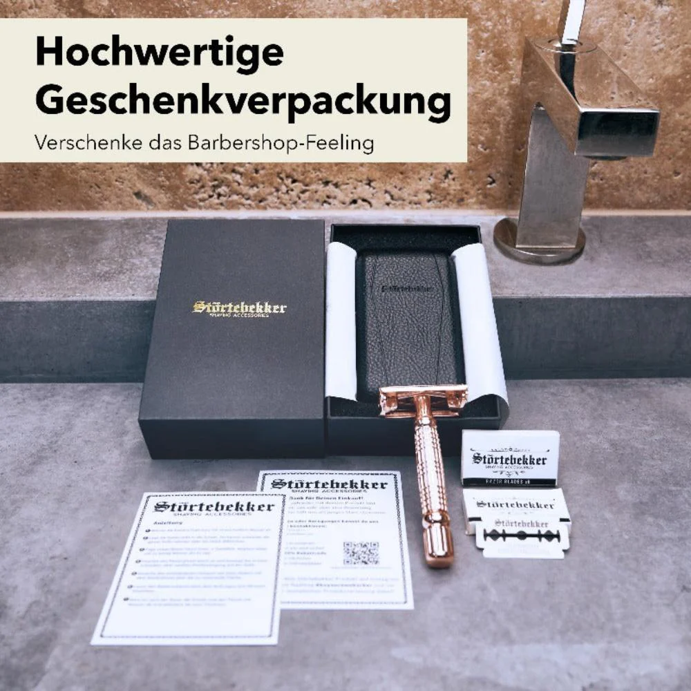 Rasierhobel 'Hamburg' Rosé - Gold - Image 5